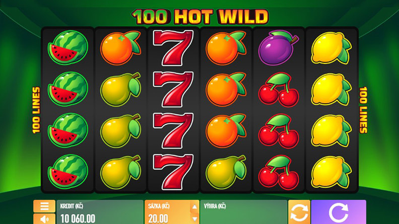 Demo automatu 100 Hot Wild