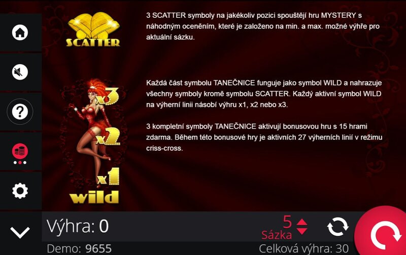 Bonusové symboly v automatu Big Show