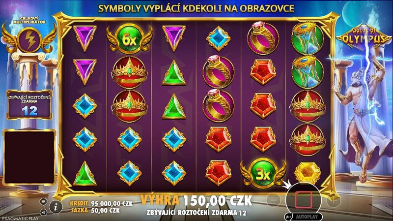 Free spiny v automatu Gates of Olympus