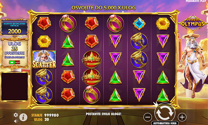 Demo automatu Gates of Olympus