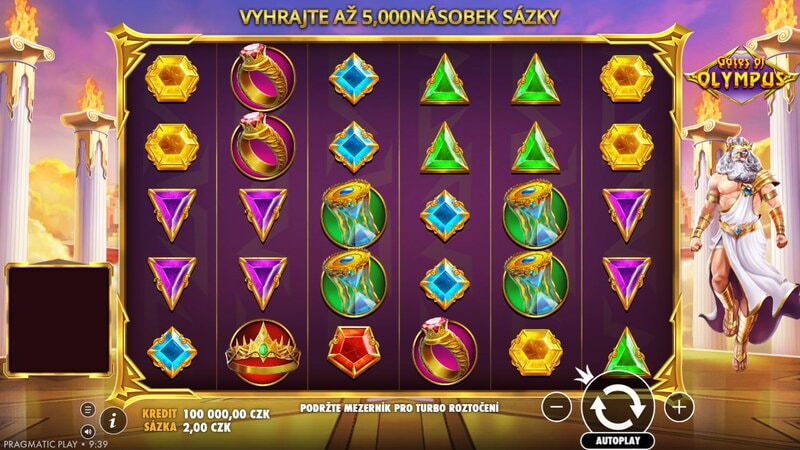 Náhled hry Gates of Olympus