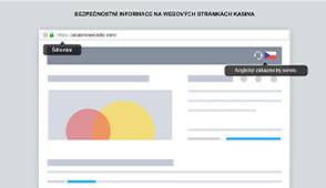 Bezpečnostní informace na webových stránkách casina