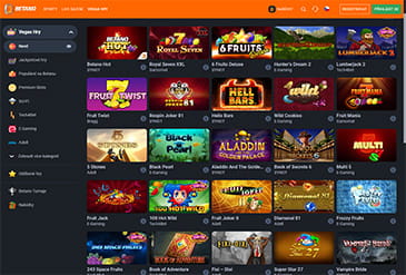 Výběr her casina Betano