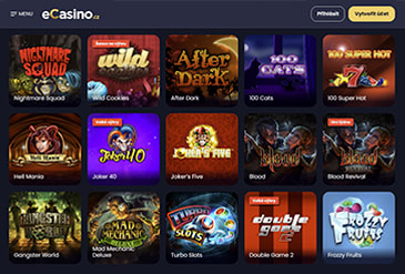 Výběr her casina eCasino