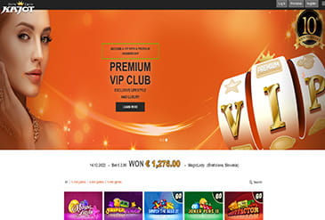 Domovská stránka kasina KAJOT