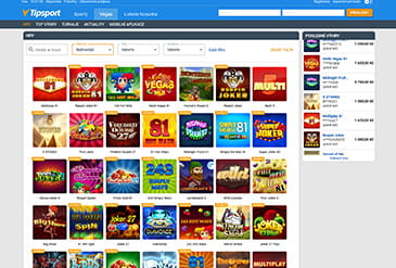 Domovská stránka casina Tipsport