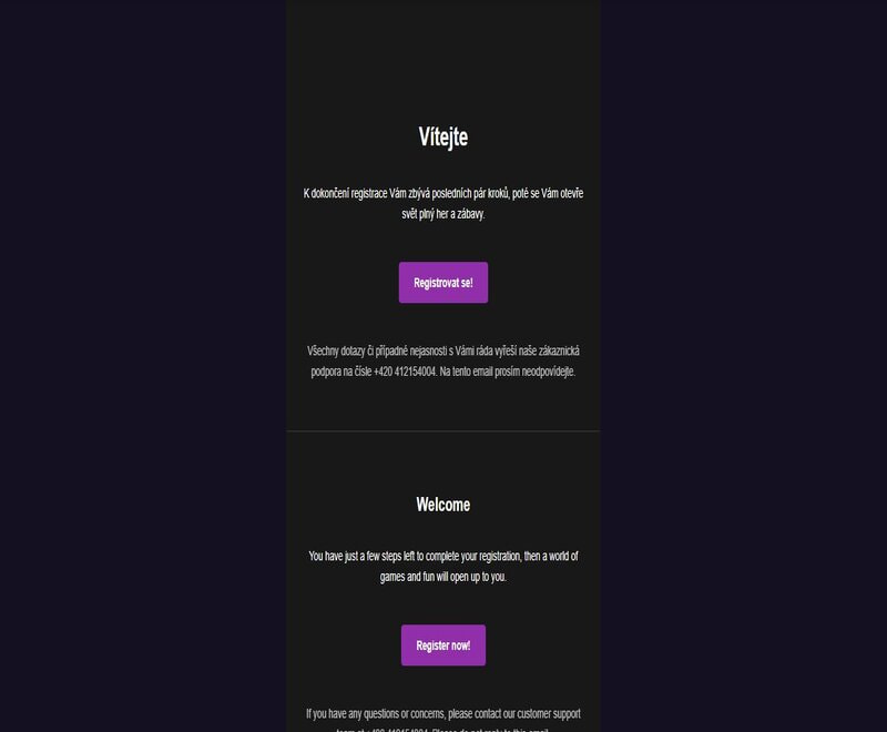 Přijměte e-mailovou pozvánku do casina Tokyo