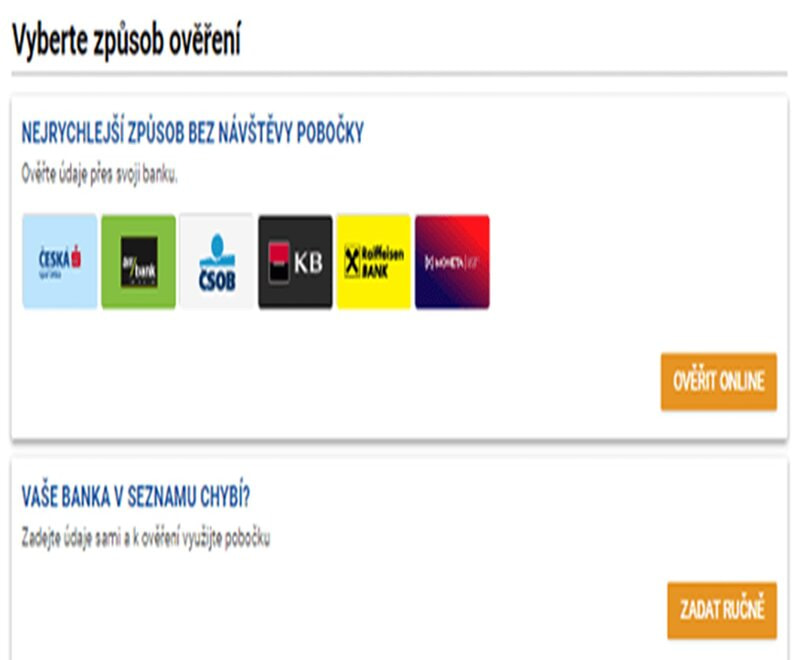 Dokončete registraci ověřením účtu