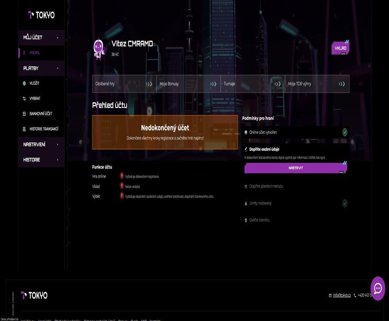 Dokončete registraci ověřením a můžete hrát