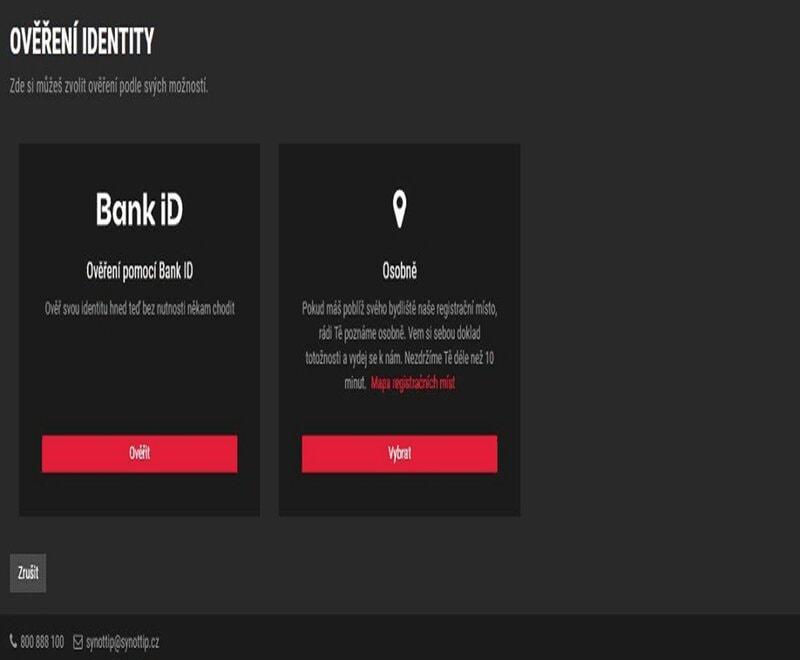 Kompletně dokončete registraci ověřením všech náležitostí a můžete hrát